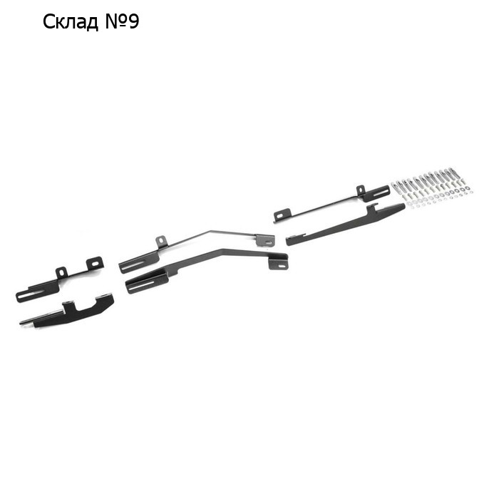 Крепеж к порогам Rival для Nissan Murano II Z51 рест 2010-2016, сталь