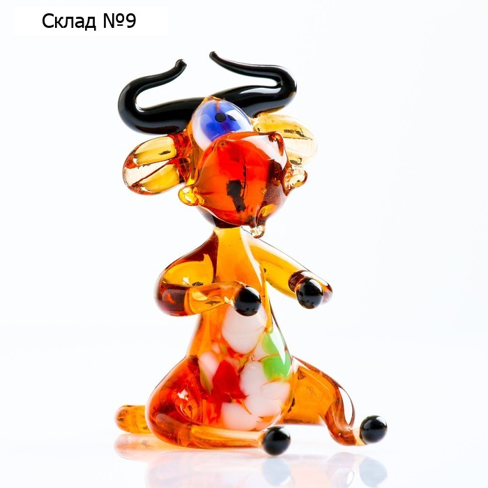 Фигура из стекла "Му-Му" 5,5х4,5х4,5см