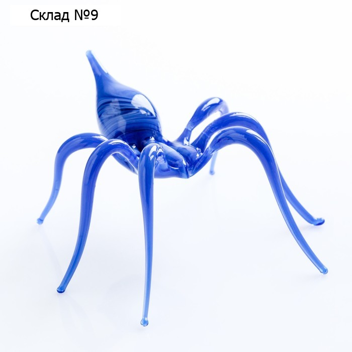 Фигура из стекла "Паучок" 4х7х6см