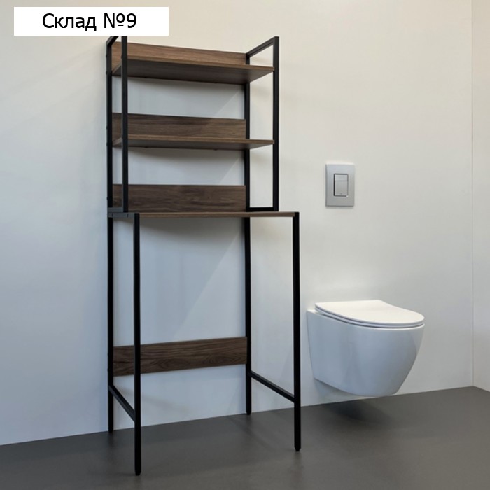 Стеллаж для стиральной машины Comforty, 650×465×1600 мм, цвет дуб тёмно-коричневый