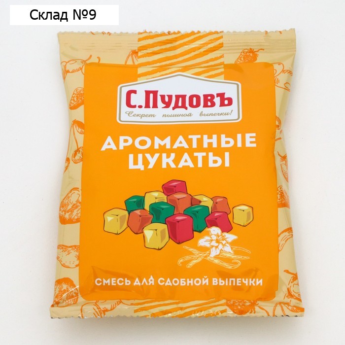 Ароматные цукаты. Смесь для сдобной выпечки С.Пудовъ, пленка, 50 г