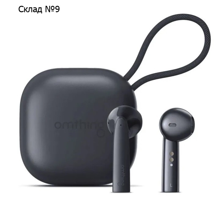 Наушники 1MORE Omthing AirFree Pods EO005, вкладыши, шумоподавление, 400 мАч, черные
