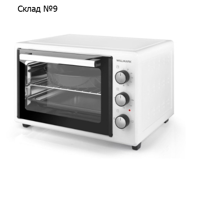 Мини-печь WILLMARK WOF-405W, 1500 Вт, 40 л, таймер, до 280°С, белая