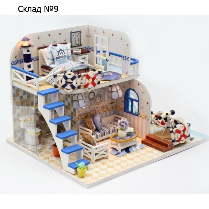 Интерьерный конструктор Hobby Day MiniHouse «Домик у моря», румбокс