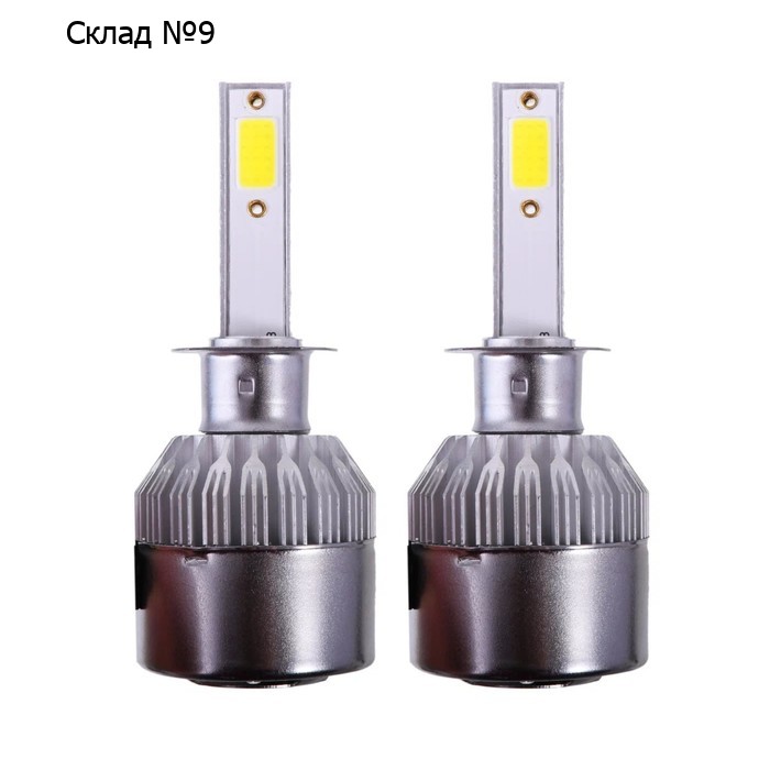 Светодиодная лампа DLED H3, C6 Original, 12V, 6500K, в наборе 2 шт