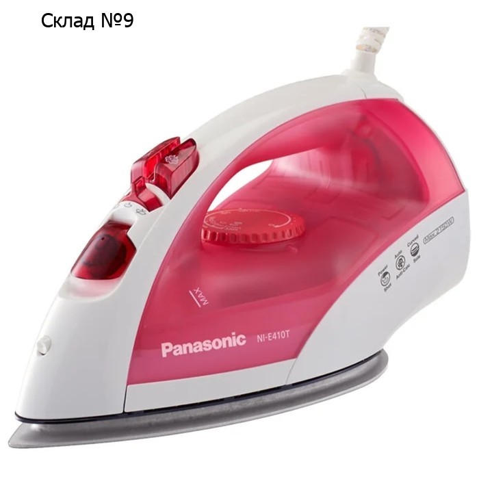 Утюг PANASONIC NI-E410TRTV RED, 2150 Вт, 25 г/мин, красный