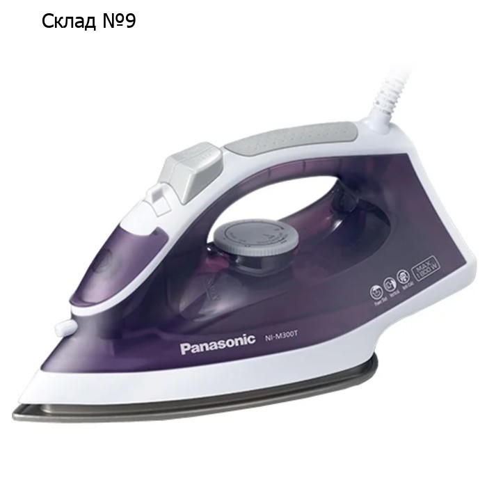 Утюг PANASONIC NI-M 300TVTH VIOLET, 1800 Вт, 20 г/мин, пар удар 80 г/мин, 210 мл, фиолетовый