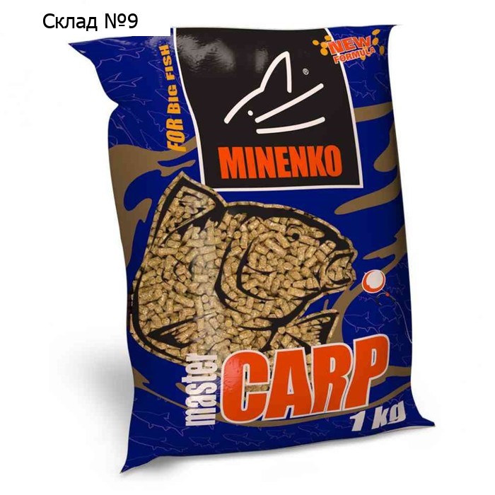 Пеллетс MINENKO Master Carp, Крупный Карп, 5 мм, 1 кг