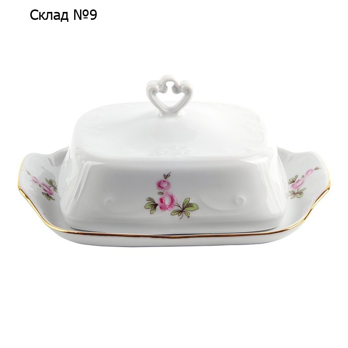 Маслёнка Cmielow Kamelia «Мейсенский букет»