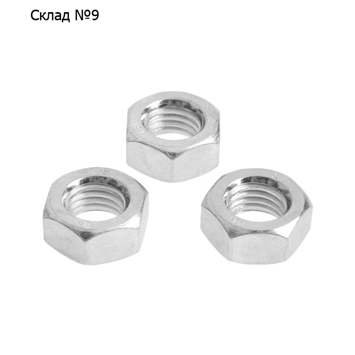 Гайка ЛОМ, шестигранная, DIN934, без покрытия, М14, 5 кг