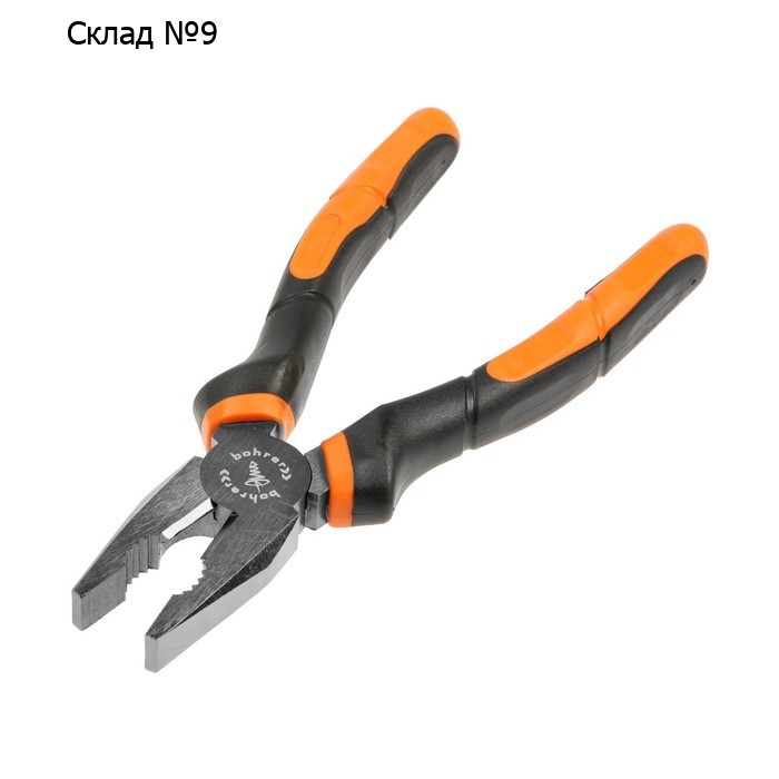 Пассатижи Bohrer 43 113 200, Комфорт, универсальные, сталь 55, 2К рукоятка, 200 мм