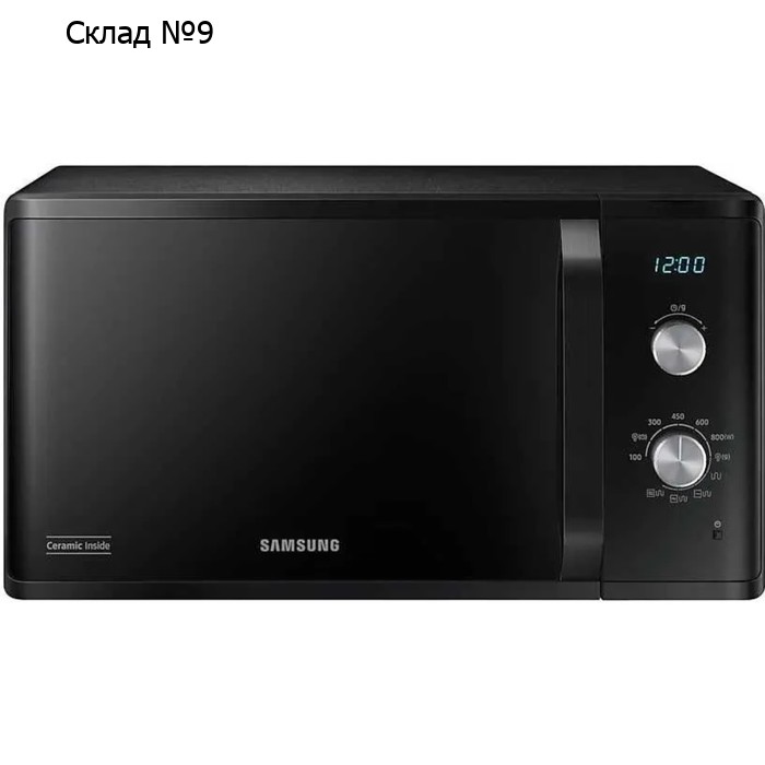Микроволновая печь Samsung MG23K3614AK/BA 23 л, 800 Вт, чёрная