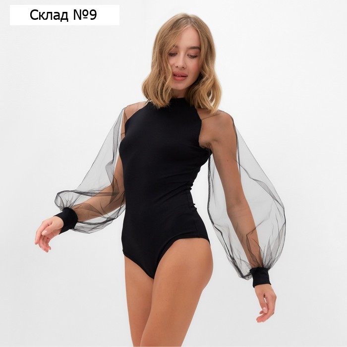Джемпер (боди) женский MINAKU: PartyDress цвет чёрный, размер 44