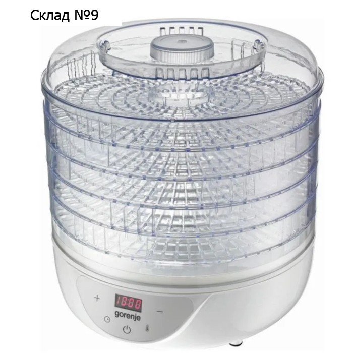 Сушилка для овощей и фруктов Gorenje FDK24DW, 380 Вт, 5 ярусов, белая