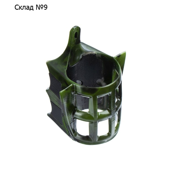Груз-кормушка пластиковая X-FEEDER PL CAMO RIVER MIX M, цвет камо, 120 г, 40 мл