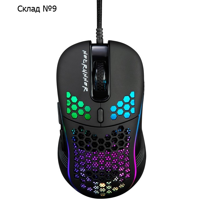 Мышь Оклик 713G NETRUNNER черный оптическая (3200dpi) USB (6but)