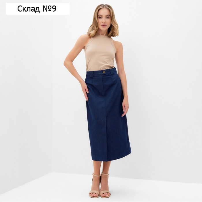 Юбка женская MINAKU: Jeans Collection цвет синий, р-р 42