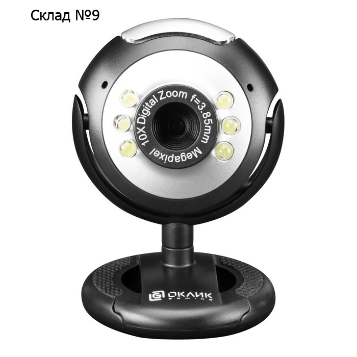 Камера Web Оклик OK-C8825 черный 0.3Mpix (640x480) USB2.0 с микрофоном