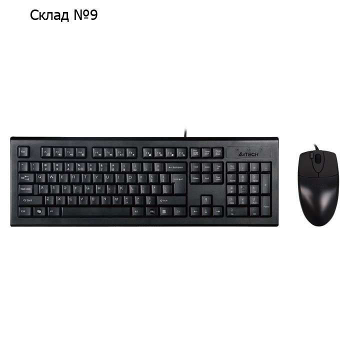 Клавиатура + мышь A4Tech KR-8520D клав:черный мышь:черный USB