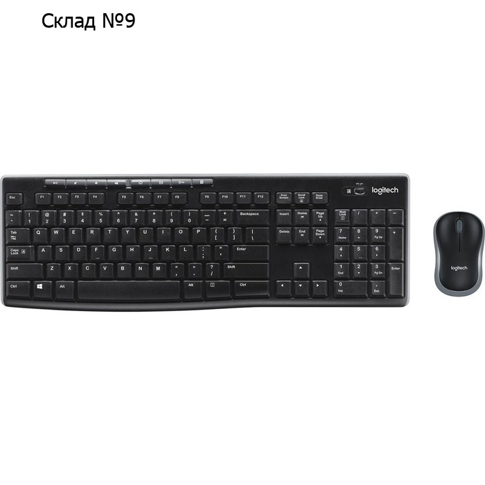 Клавиатура + мышь Logitech MK270 клав:черный мышь:черный USB беспроводная Multimedia (920-00   10046