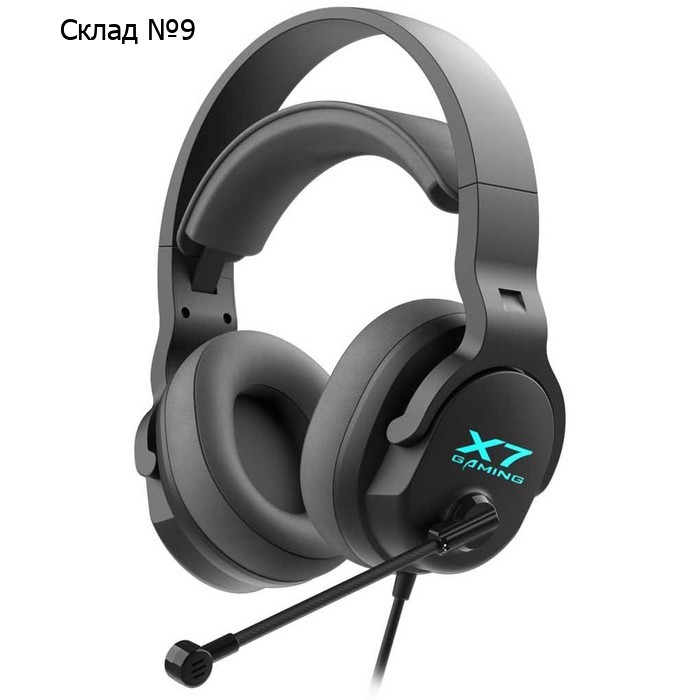 Наушники с микрофоном A4Tech XH-720p черный 2м мониторные оголовье