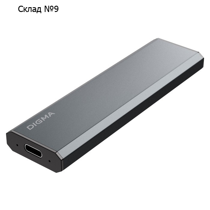 Накопитель SSD Digma USB 3.2 256Gb DGSM8256G1MGG MEGA X 1.8" темно-серый