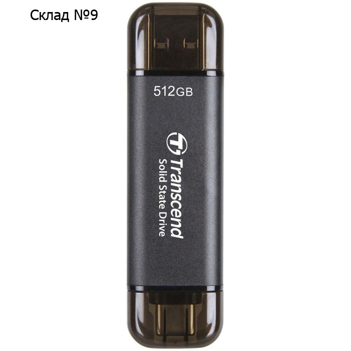 Накопитель SSD Transcend USB-C 512Gb TS512GESD310C серый USB