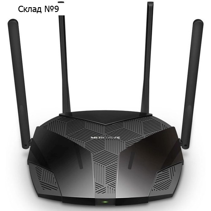 Роутер беспроводной Mercusys MR1800X AX1800 10/100/1000BASE-TX черный