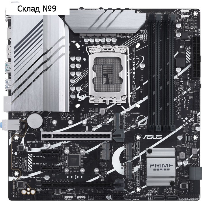 Материнская плата Asus PRIME Z790M-PLUS Soc-1700 Intel Z790 4xDDR5 mATX AC`97 8ch(7.1) GbLAN   10044