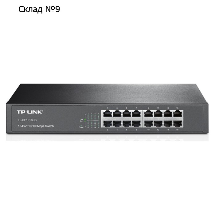 Коммутатор TP-Link TL-SF1016DS 16x100Mb неуправляемый