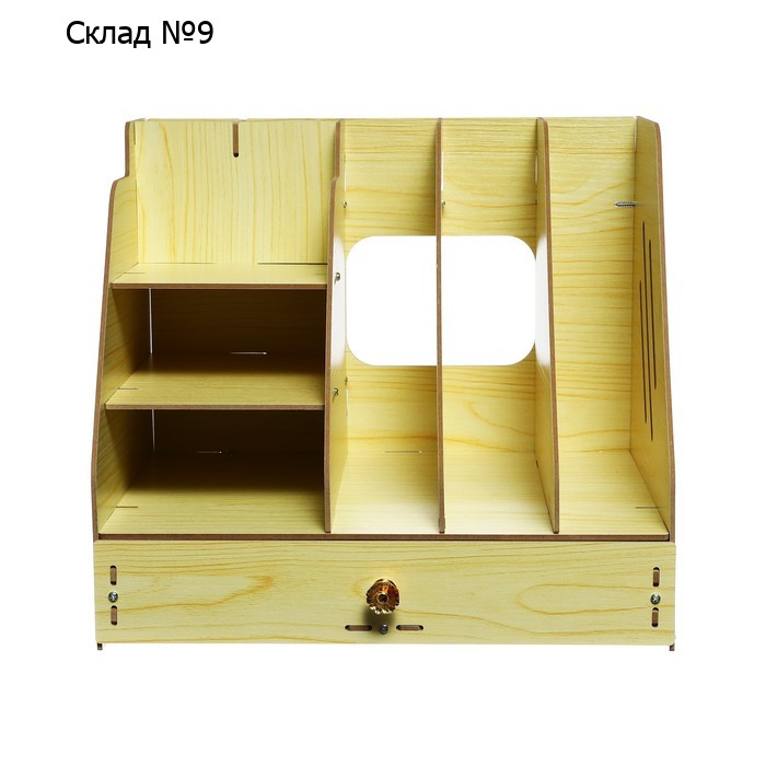 Органайзер-подставка настольный, deVENTE. WoodFort, 32,6 x 23,9 x 29,1 см, МДФ, картонная коробка
