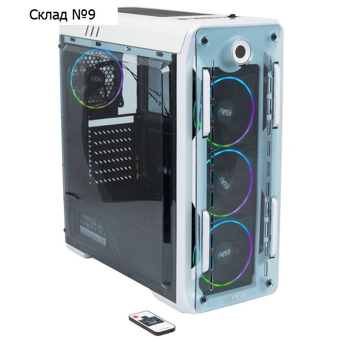 Корпус Hiper OW белый без БП ATX 2x120mm 2xUSB2.0 1xUSB3.0 audio bott PSU