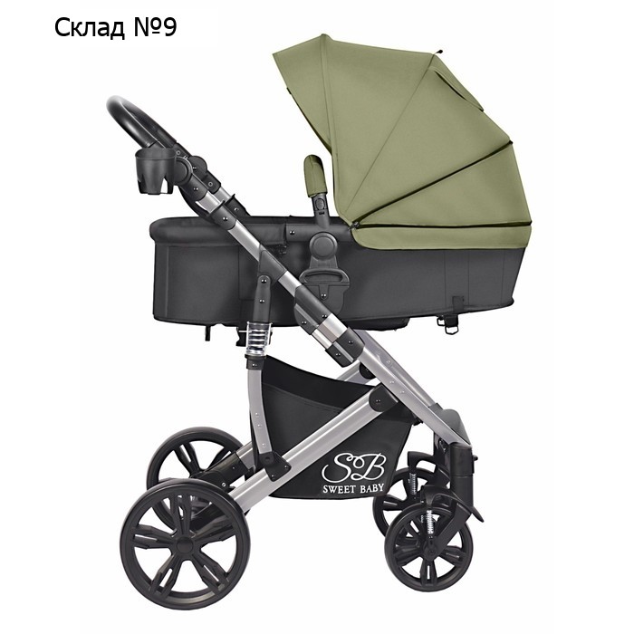 Коляска-трансформер 2в1 Sweet Baby Comfort, цвет dark green