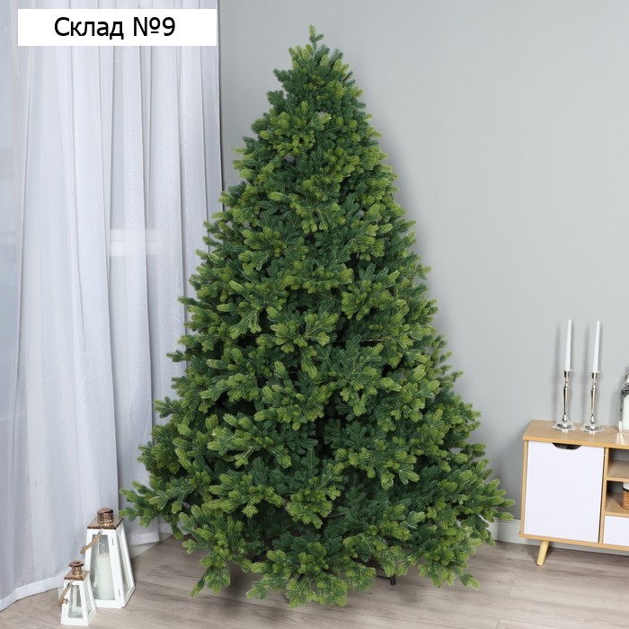 Искусственная ёлка литая Max Christmas «Иркутская» 210 см, d нижнего яруса 132 см, ветки шарнирные