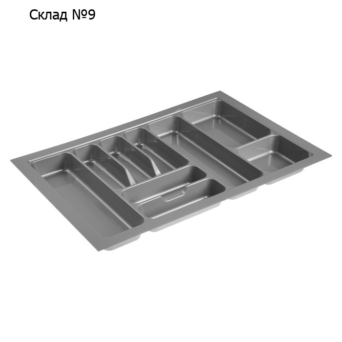 Лоток для столовых приборов CAPPIO, в ящик, 735х485 мм, блок-константа, цвет серый