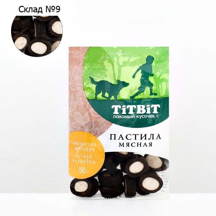 Лакомство TitBit пастила мясная с уткой и кэробом для собак, 130 г