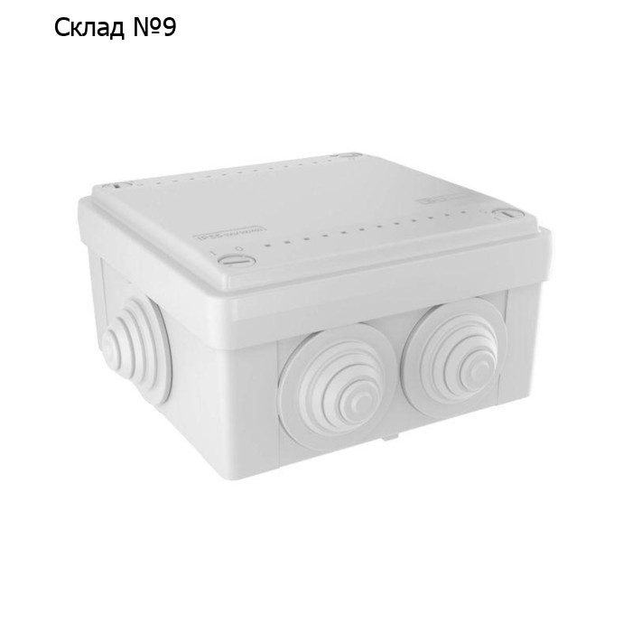 Коробка ответвит. с 6 кабельными вводами д.25мм IP55 100х100х50мм DKC 53801