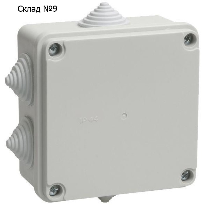 Коробка распаечная ОП 100х100х50 IP55 KM41234 IEK UKO11-100-100-050-K41-55