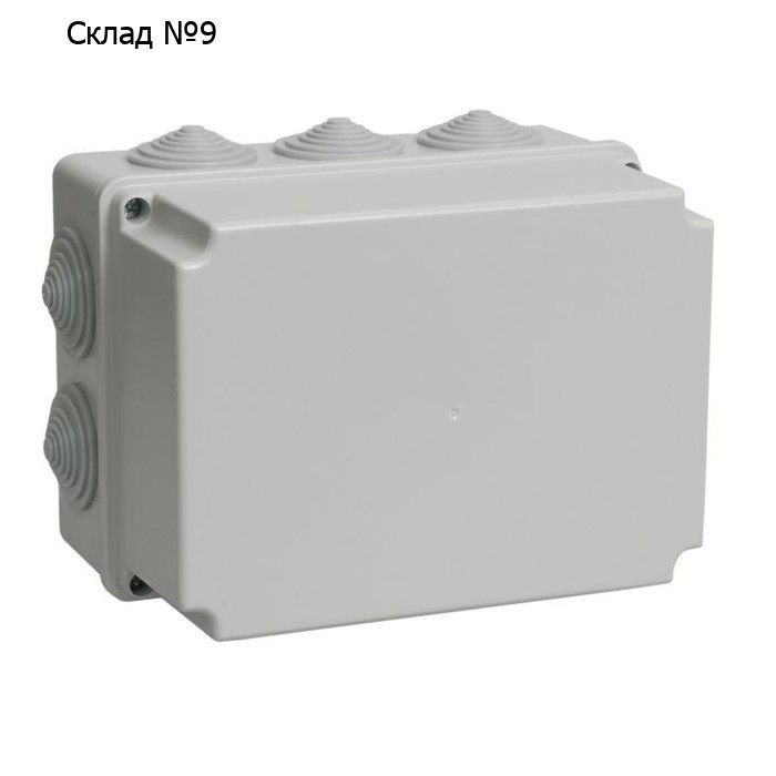 Коробка распаечная ОП 190х140х120 IP44 КМ41245 (10 каб.ввод.) IEK UKO10-190-140-120-K41-44