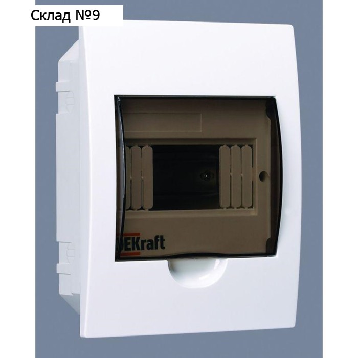 Корпус встраиваемый ЩРВ-П-6 22х17х9 6мод. IP41 пластик. DEKraft 31002DEK