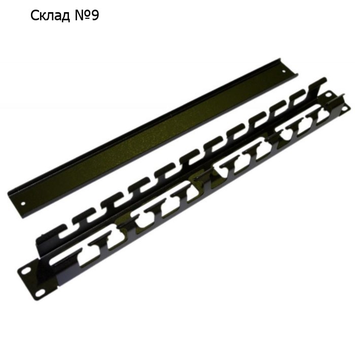 Организатор CM-1U-ML-COV кабельный с метал. кольцами и крышкой 19дюйм 1U Hyperline 16489