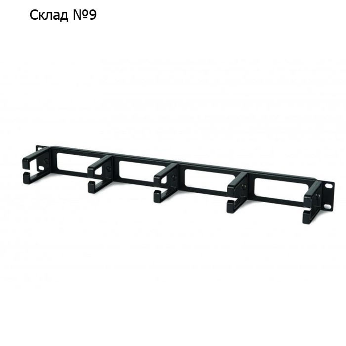 Организатор CM-1U-PL кабельный с пласт. кольцами 19дюйм 1U Hyperline 15446