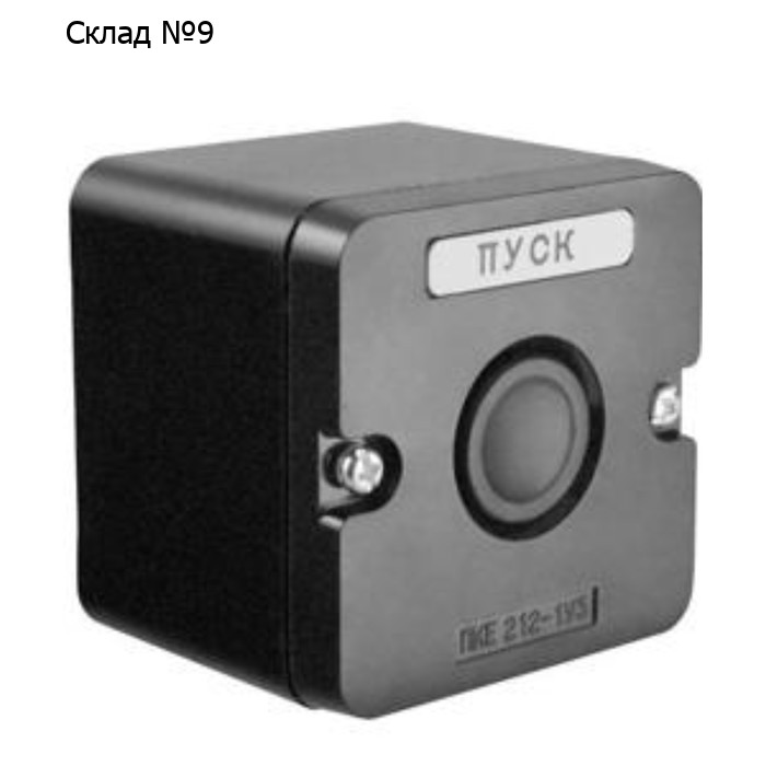 Пост управления ПКЕ 212-1 У3 10А 660В 1 элемент накладной IP40 черн. цилиндр Электротехник ET519067