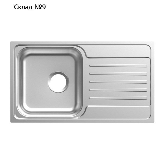 Мойка для кухни IDDIS Sound, 780х440 мм, с крылом, нержавеющая сталь