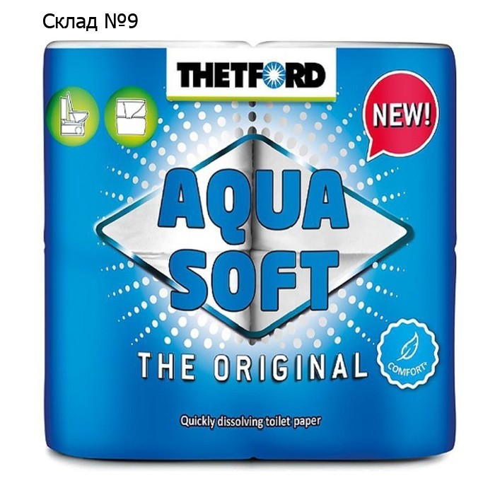 Бумага туалетная, для биотуалетов, AQUA SOFT