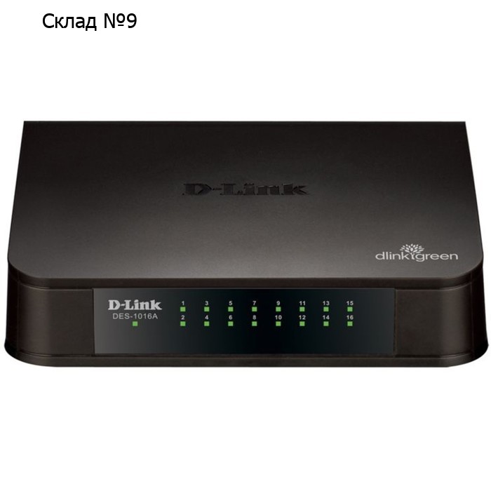 Коммутатор D-Link DES-1016A/E2A 16x100Mb неуправляемый