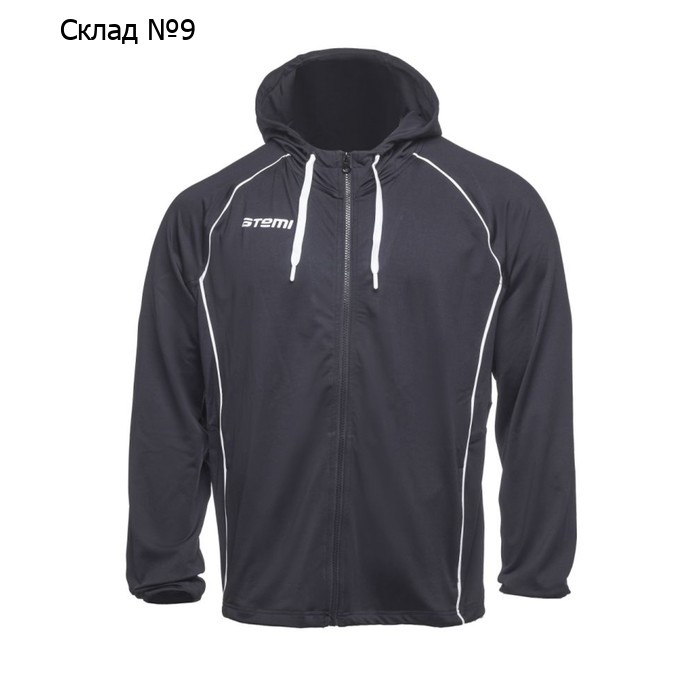 Толстовка парадная с капюшоном Atemi, цвет черный, AJKT-002SS23-BLK, размер 2XL