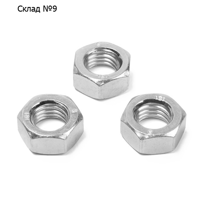Гайка ТУНДРА, шестигранная, DIN 934, класс прочности 6, оцинкованная, М14, 1 кг