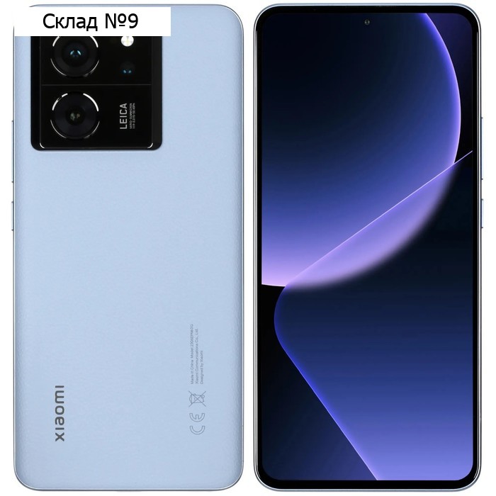 Смартфон Xiaomi 13T, 6.67", 8 Гб, 256 Гб, 50 Мп, 20 Мп, 2 Sim, NFC, 5000 мАч, голубой