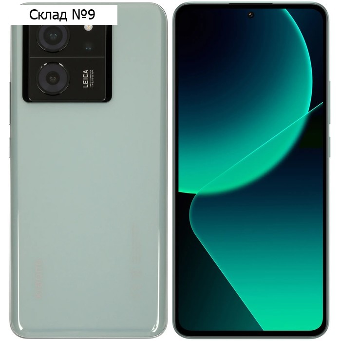 Смартфон Xiaomi 13T, 6.67", 8 Гб, 256 Гб, 50 Мп, 20 Мп, 2 Sim, NFC, 5000 мАч, зеленый